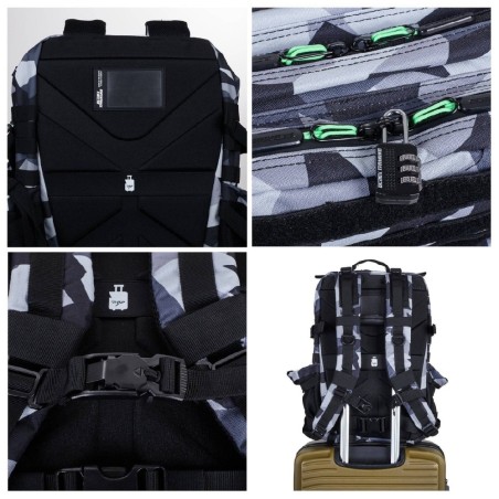 1040 GRIS MOCHILA TACT V1 45L HULK