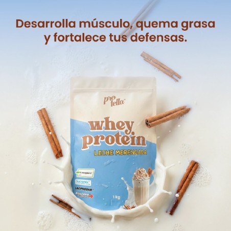 1103 BLANCO WHEY PROTEIN PROTELLA 1KG LECHE MERENGAD