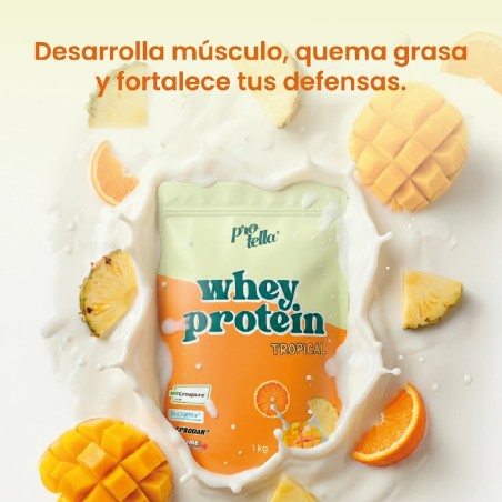 1109 NARANJA WHEY PROTEIN PROTELLA 1KG TROPICAL
