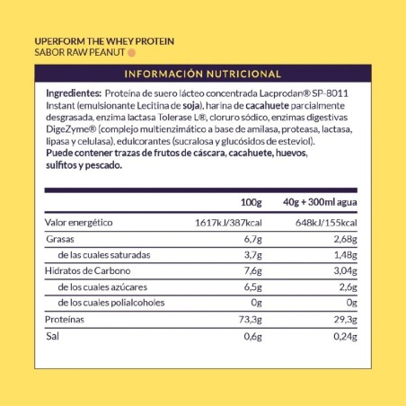 1249 MARRON UPERFORM THE WHEY PEANUT