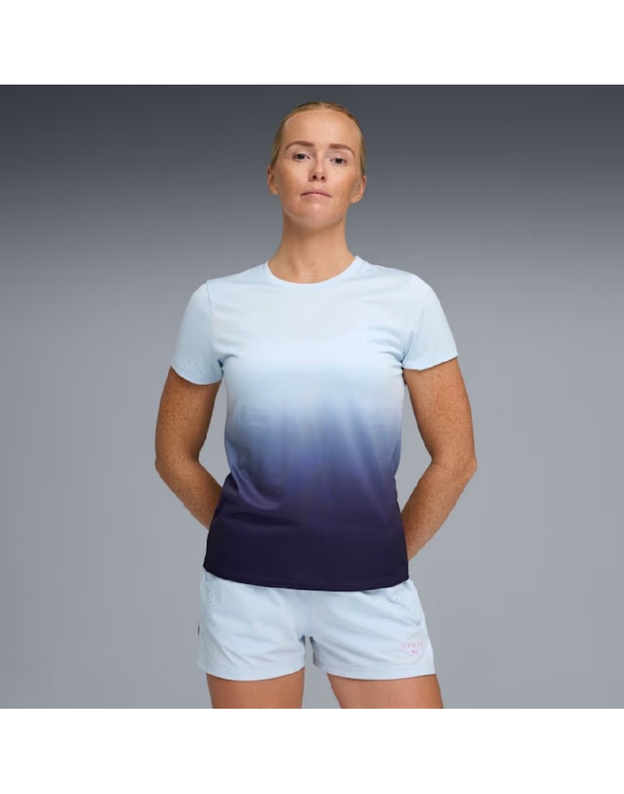 1311 AZUL CAMISETA W PUMA X HYROX POLY AZUL VIOLET