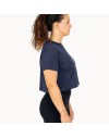 1563 AZUL HOLO CROP TOP AZUL MARINO