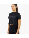 1565 NEGRO HOLO CROP TOP NEGRO