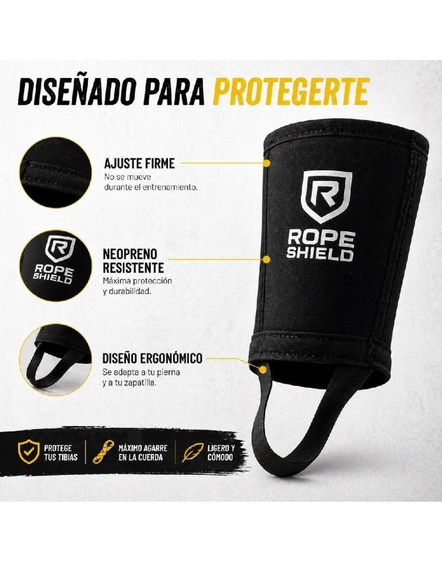 1660 NEGRO ESPINILLERA ROPE SHIELD