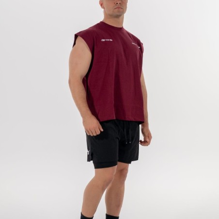 1663 GRANATE TANK TOP OVERSIZE QH WINE