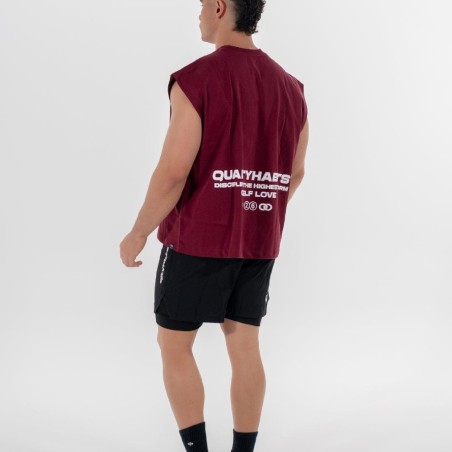 1664 GRANATE TANK TOP OVERSIZE QH WINE