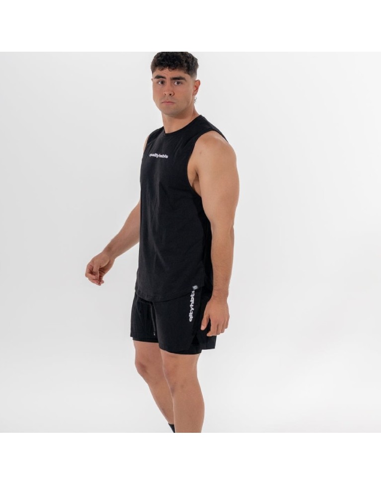1669 NEGRO TANK TOP TRAINING QH BLACK