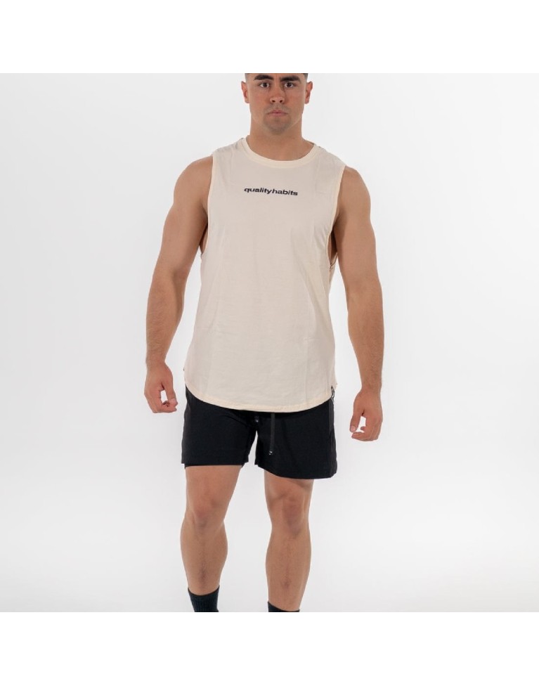 1673 BEIGE/SAND TANK TOP TRAINING QH BEIGE