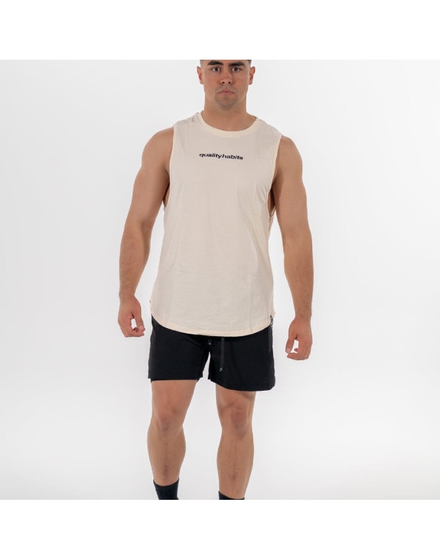 1673 BEIGE/SAND TANK TOP TRAINING QH BEIGE