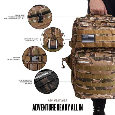 1828 MARRON Mochila Táctica V1 45L All Camo