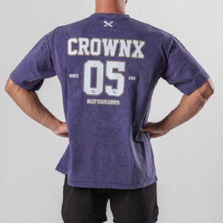 586 VIOLETA CAMISETA VARSITY