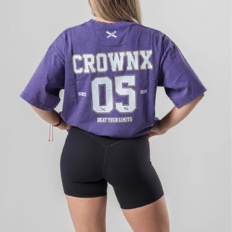 588 VIOLETA CAMISETA VARSITY