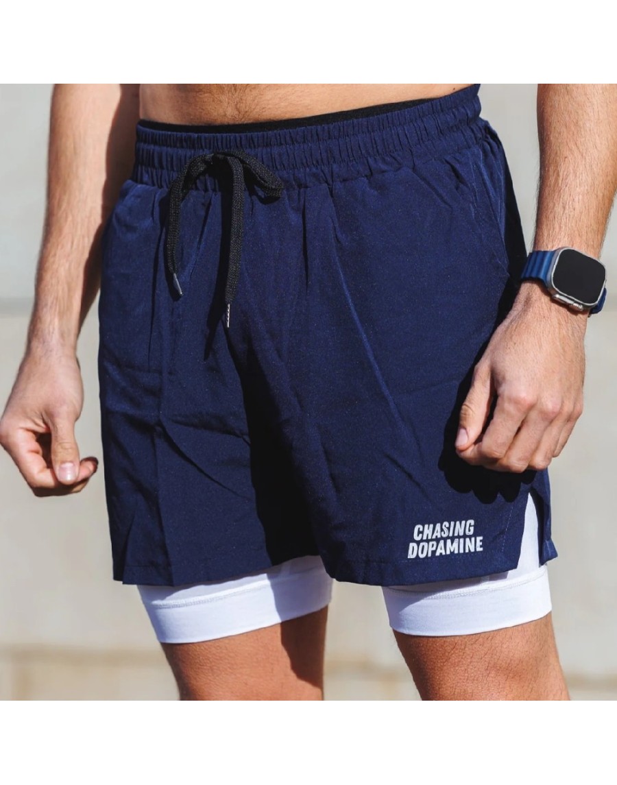 591 AZUL SHORT CHASING HOMBRE