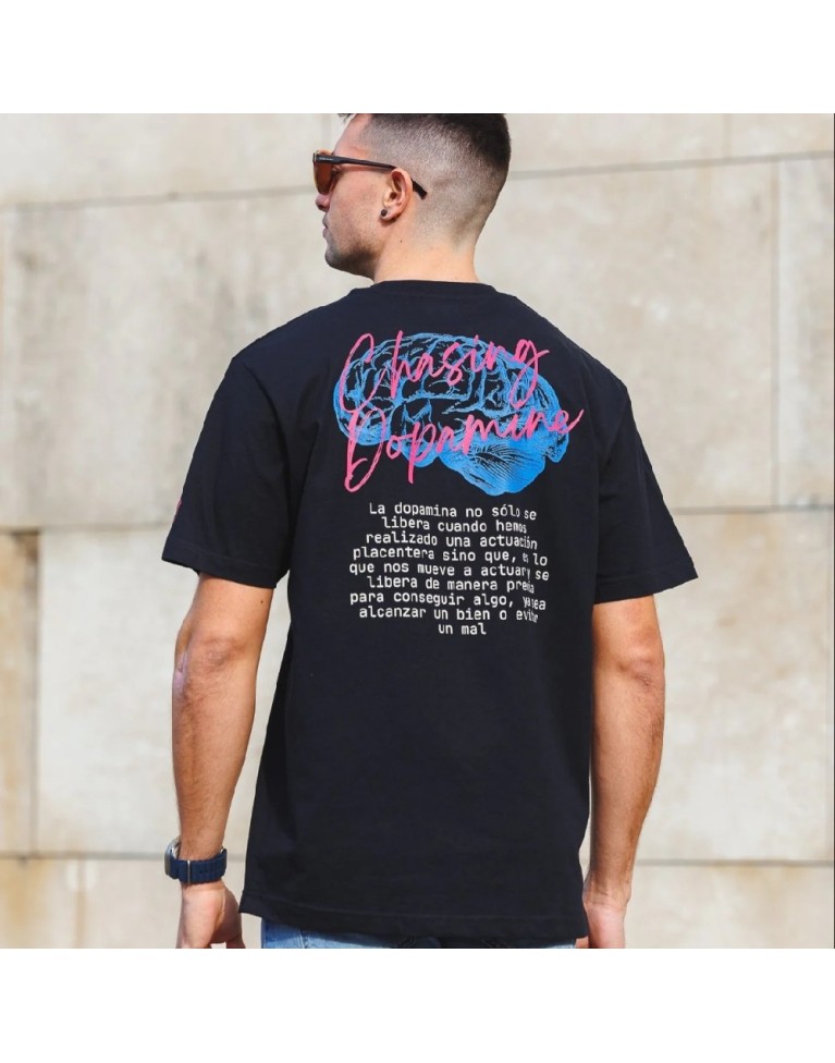 602 NEGRO CAMISETA DOPAMINA