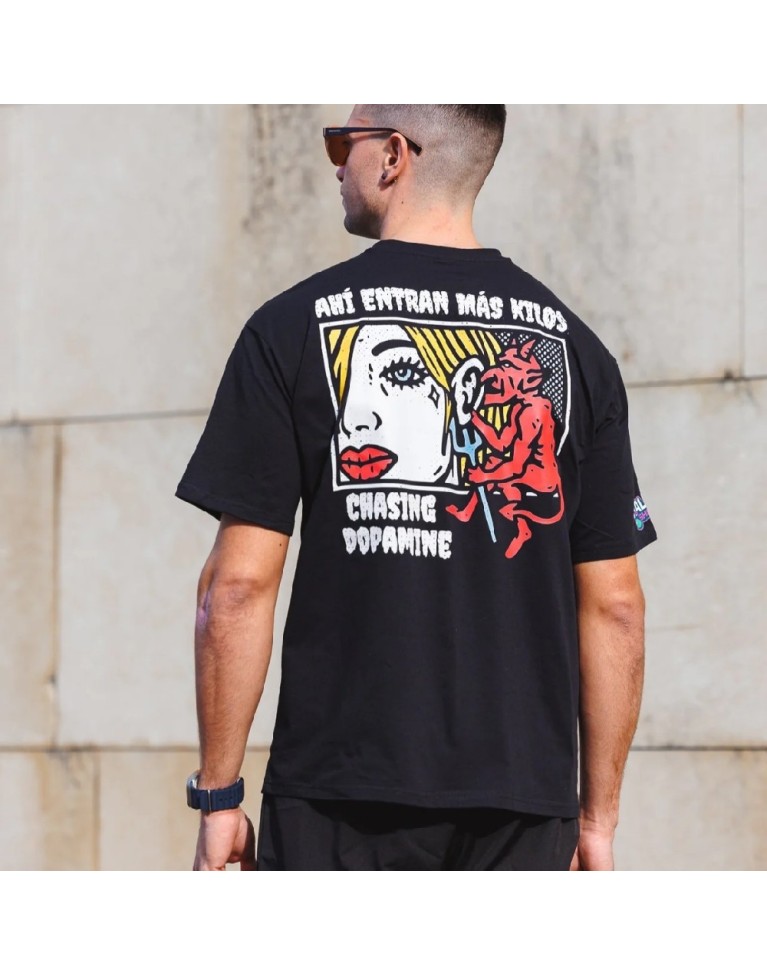 605 NEGRO CAMISETA KILOS