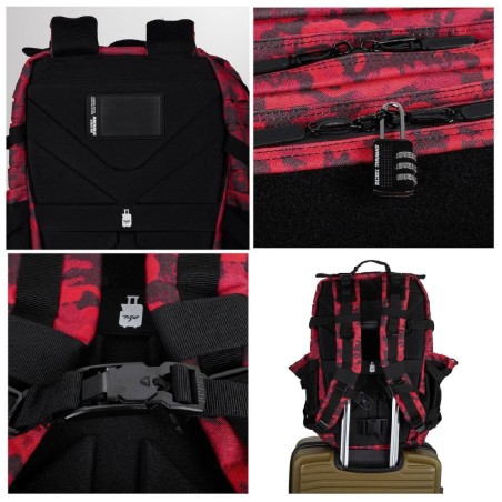 762 CAMUFLAJE ROJO MOCHILA TACT V2 45L CAMO ROJO