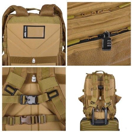 811 KHAKI MOCHILA TACT V2 45L KAHKI