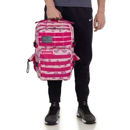 913 ROSA MOCHILA TACT PEQUEÑA 25L CREAM LEOPARD