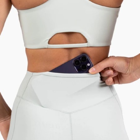 967 BLANCO / VERDE HOLO SHORT LEGGINS